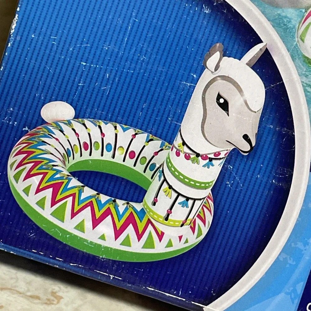H2O GO! Alpaca‎ Swim Ring 41 in x 31.5 in x 35.5 in pool float NIB